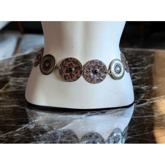 Statement Chain Belt Bronze Wheels Steampunk Nomad Apocalyptic Cosplay Womens main image 7